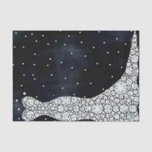 Diamond Wedding Dress Modern Blue Vrijgezellenfees Tissuepapier