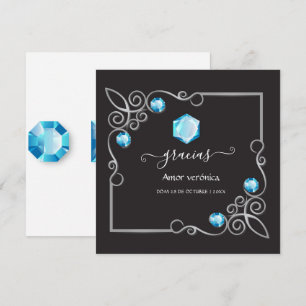 Diamond Wedding Hartelijk dank Bedankkaart