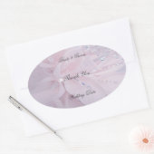 Diamond Wedding Hartelijk dank Ovale Sticker (Envelop)