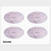 Diamond Wedding Hartelijk dank Ovale Sticker (Vel)