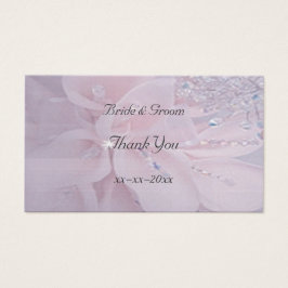 Diamond Wedding - Hartelijk dank voor de tag Visitekaartje