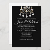 Diamond Wedding Invitation Card Kaart (Voorkant / Achterkant)