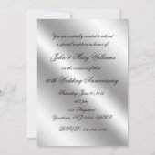 Diamond Wedding Jubileum 5x7 Foto Uitnodiging (Achterkant)
