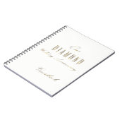 Diamond Wedding Jubileum Guest Book White Gold Notitieboek (Linkerzijde)