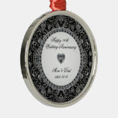Diamond Wedding Jubileum Ornament (Rechts)