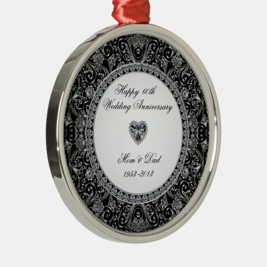 Diamond Wedding Jubileum Ornament (Rechts)