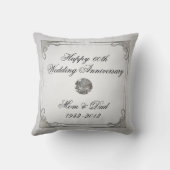 Diamond Wedding Jubileum Sierkussen (Achterkant)