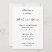 Diamond Wedding Ring Set Engagement Party Kaart (Achterkant)