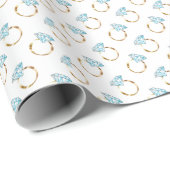 Diamond Wedding Rings Cadeaupapier (Rol Hoek)