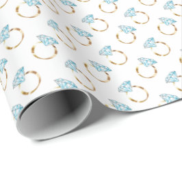Diamond Wedding Rings Cadeaupapier