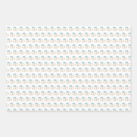Diamond Wedding Rings Inpakpapier Vel (Voorkant 3)