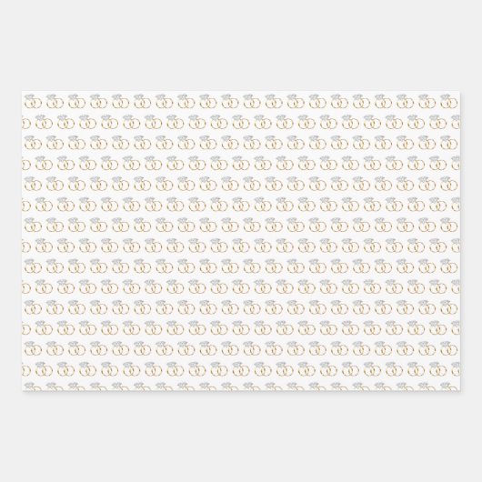 Diamond Wedding Rings Inpakpapier Vel (Voorkant 2)