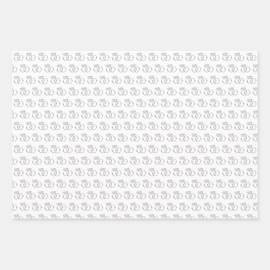 Diamond Wedding Rings Inpakpapier Vel (Voorkant)