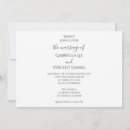 Diamond Wedding Rings over de uitnodiging tot een  (Achterkant)