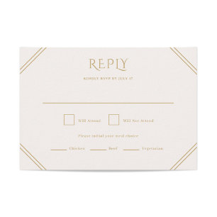 Diamond Wedding RSVP Kaart