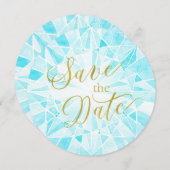 Diamond Wedding Save the Date (Voorkant / Achterkant)