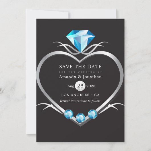 Diamond Wedding Save The Date (Voorkant)