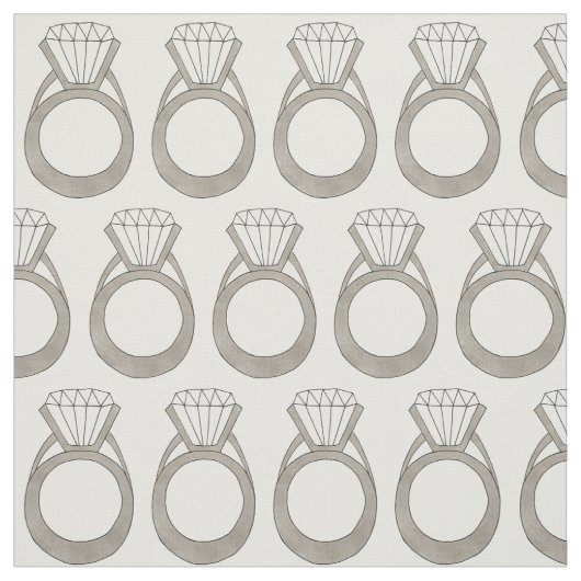 Diamond Wedding Verloving Ring Bride Bling Bridal Stof (Swatch)