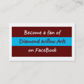 Diamond Willow Arts Visitekaartjes (Achterkant)