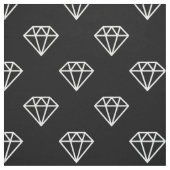 Diamond - wit op zwart stof (Swatch)