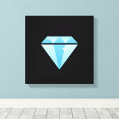 Diamond Wrapped Canvas (Insitu (Houten vloer))