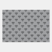 Diamond Wrapping Paper Flat Sheet Set van 3 (Voorkant 3)