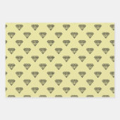 Diamond Wrapping Paper Flat Sheet Set van 3 (Voorkant 2)