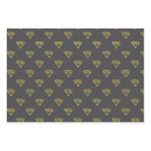 Diamond Wrapping Paper Flat Sheet Set van 3