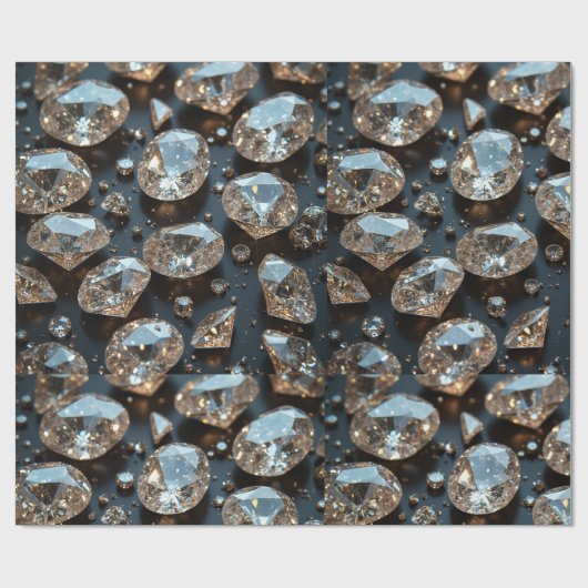 Diamond wrapping papier ziet eruit als echte diama (Vlak)