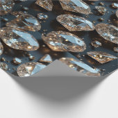 Diamond wrapping papier ziet eruit als echte diama (Hoek)