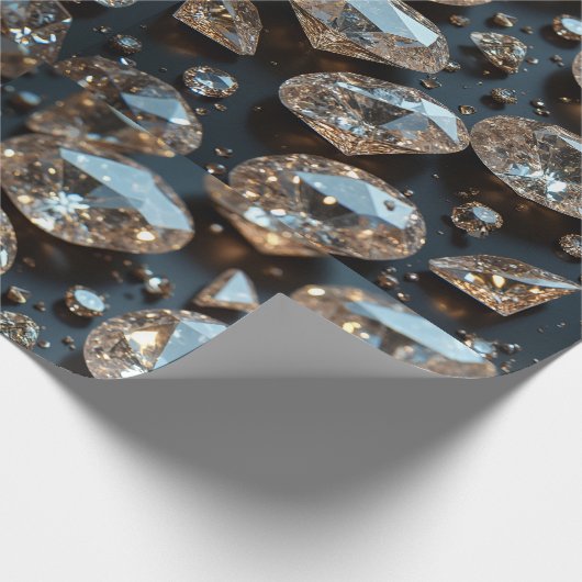 Diamond wrapping papier ziet eruit als echte diama (Hoek)