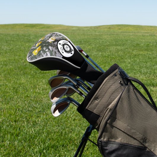Diamond Zee Turtle Silhouette Monogram Foto Golfheadcover (Insitu)