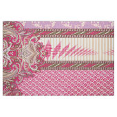 Diamond Zigzag Textile | Lavender Paisley Print Stof (Fat Quarter)