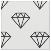 Diamond - zwart op wit stof (Close Up)