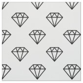 Diamond - zwart op wit stof (Swatch)