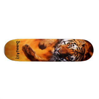 Diamondality Flaming tijgerskateboard Persoonlijk Skateboard