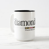 Diamondback Classic Logo op een mok van 15 oz koff (Voorkant links)