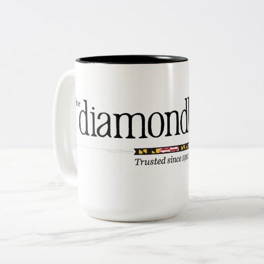 Diamondback Classic Logo op een mok van 15 oz koff (Voorkant links)