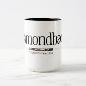 Diamondback Classic Logo op een mok van 15 oz koff (Center)