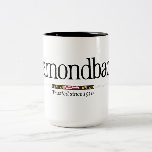 Diamondback Classic Logo op een mok van 15 oz koff (Center)