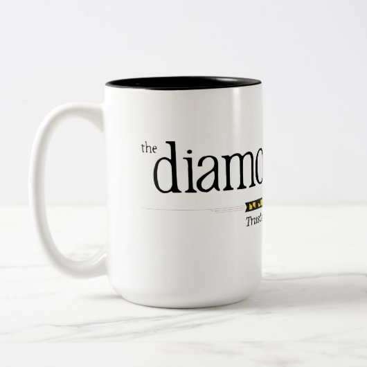 Diamondback Classic Logo op een mok van 15 oz koff (Links)