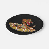 Diamondback ratelslang papieren bordje (Gekanteld)