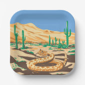 Diamondback Rattlesnake Papieren Bordje (Voorkant)