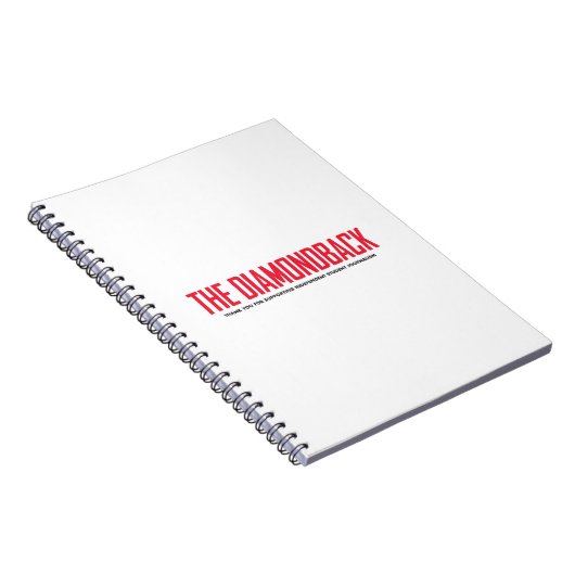 Diamondback Spiral notebook Moderne Logo Notitieboek (Rechterzijde)