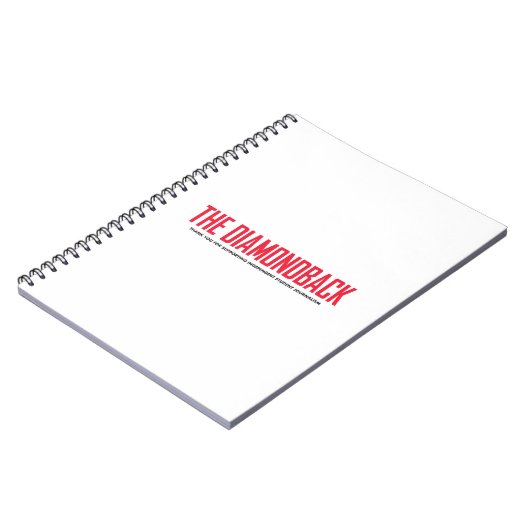 Diamondback Spiral notebook Moderne Logo Notitieboek (Linkerzijde)