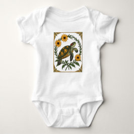 Diamondback Terrapin And Black Eyed Susan Flowers Romper