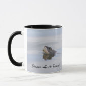 Diamondback Terrapin Face Mug Mok (Links)