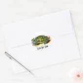 diamondback Terrapin Turtle van JungleWalk.Com Ronde Sticker (Envelop)