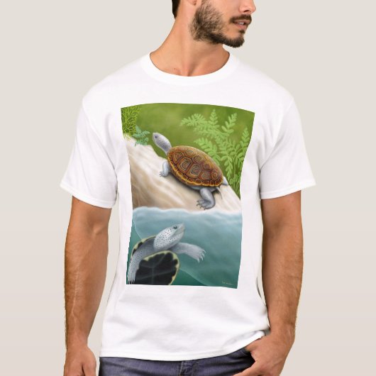 Diamondback Terrapin Turtles T-Shirt (Voorkant)