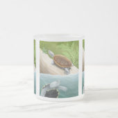 Diamondback Terrapins Frosted Glass Mok (Center)